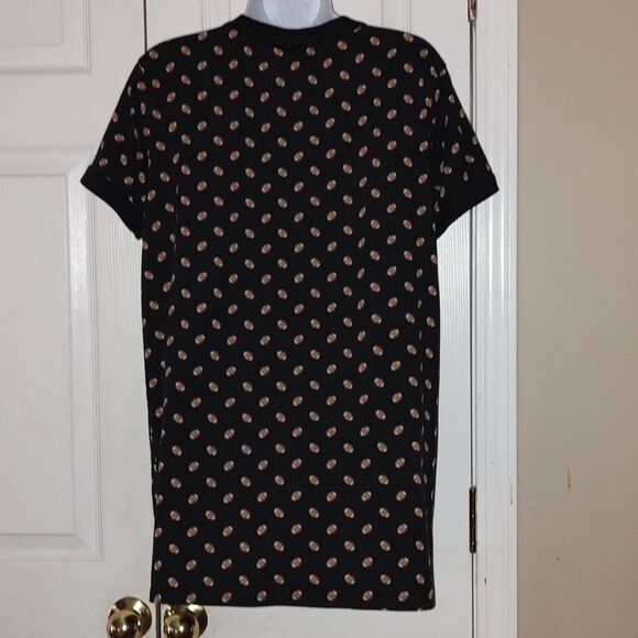 LulaRoe Liv football  game day superbowl print top shirt  Sz L - Picture 3 of 4